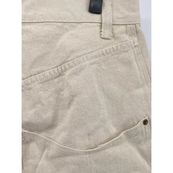 WALKER WEAR Men's Beige Four-Pocket Raw-Hem Chino Shorts SZ 34 - Picture 4 of 10